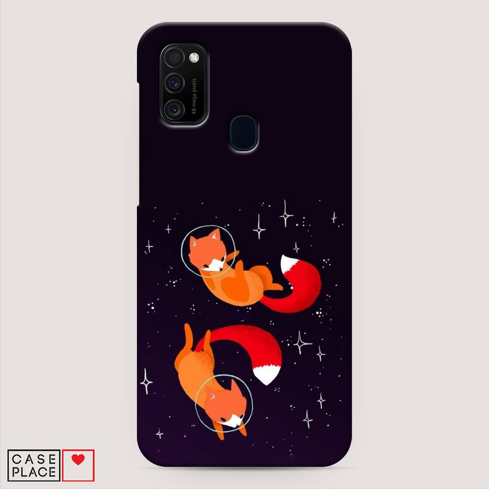 

Пластиковый чехол "Лисы космонавты" на Samsung Galaxy M21, 29720-3