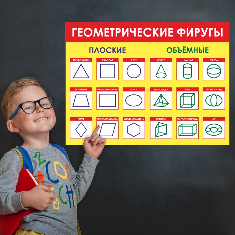 

Постер на холсте ПолиЦентр Геометрические Фигуры 50х40 см, ГеометрФигуры