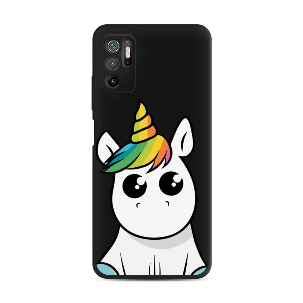 

Матовый силиконовый чехол "Глазастый единорог" на Xiaomi Poco M3 Pro, Глазастый единорог
