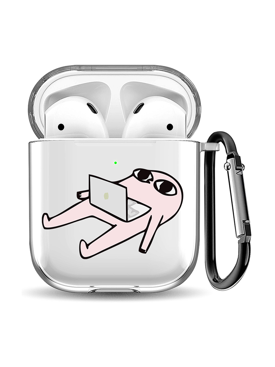 

Силиконовый чехол для Apple Airpods 1/2 с принтом "Freelance", Прозрачный;розовый;черный, 200160245