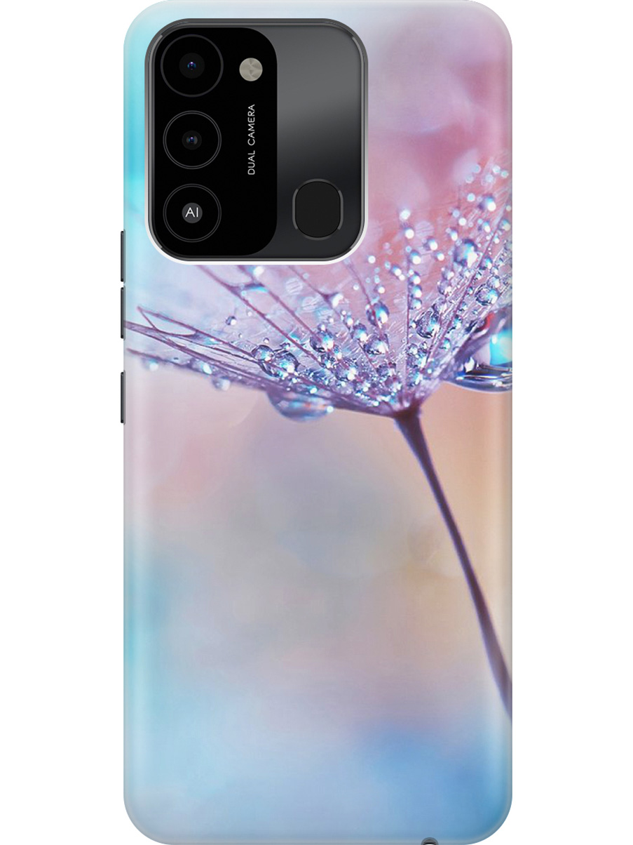 

Силиконовый чехол на Tecno Spark 8C "Капелька на одуванчике", Голубой;розовый, 20001472