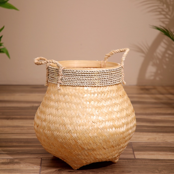 

Корзина плетёная, из бамбука 40х40х40 см, 7780030