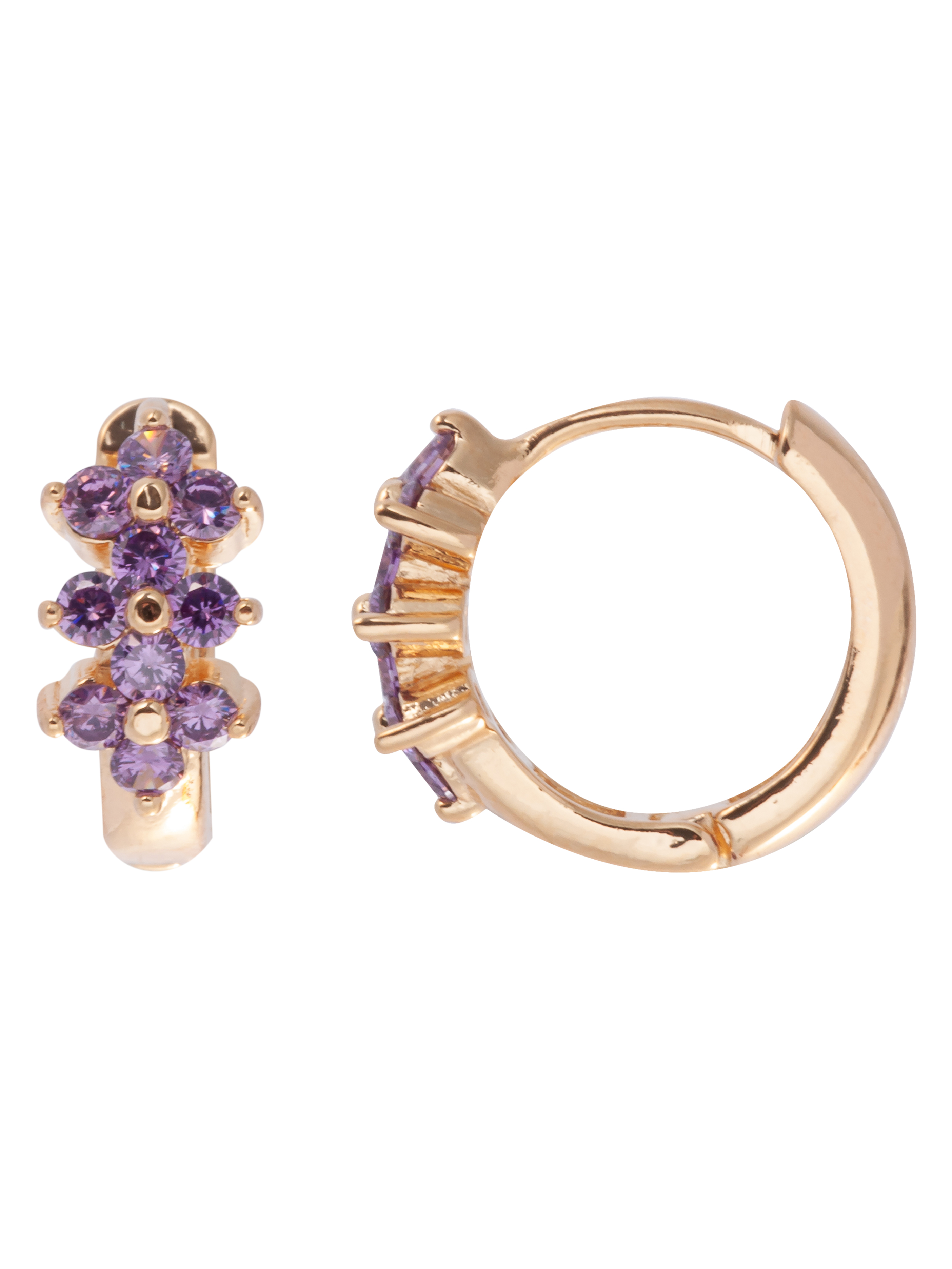 

Серьги из ювелирного сплава Lotus Jewelry 3019E-28am, аметист, 3019E-28am