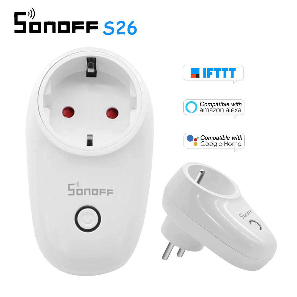 WiFi розетка Sonoff S26 16A, 3 штуки