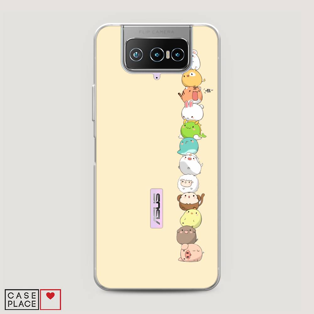 

Чехол Awog на Asus Zenfone 7 ZS670KS "Питомцы Чиби", Желтый, 44050-2