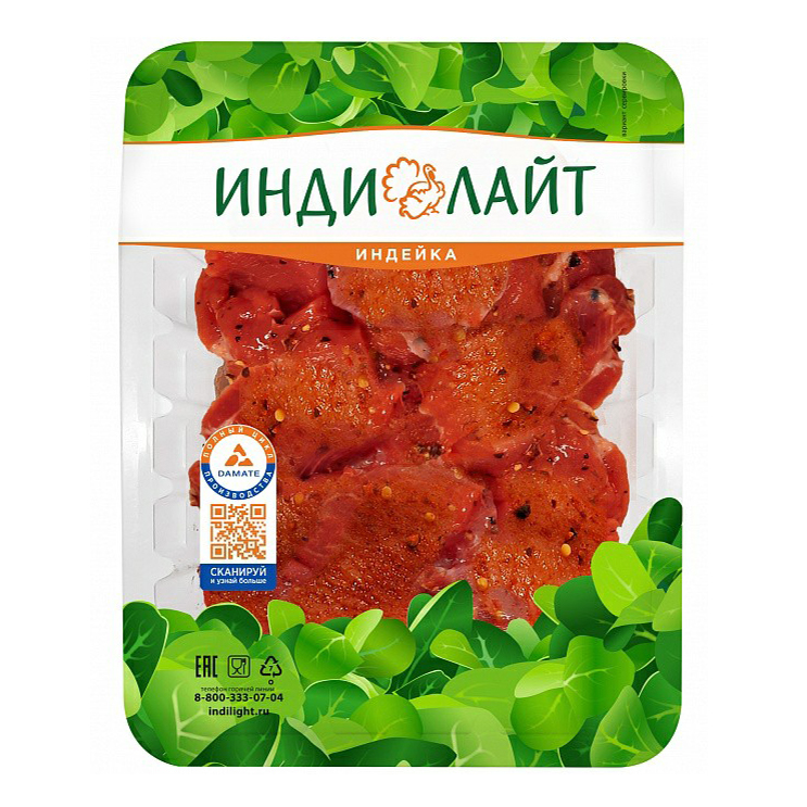 

Шашлык из индейки в маринаде Индилайт охлажденный +-1,5 кг