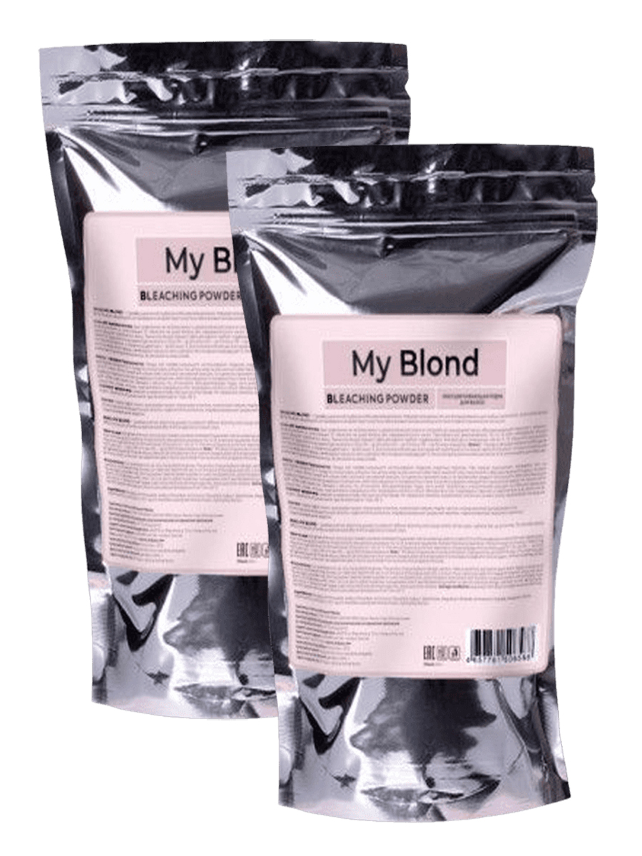 Пудра бесцвечивающая My Blond 500 г 2 шт обесцвечивающая пудра ultra blond de luxe dl p30 30 г