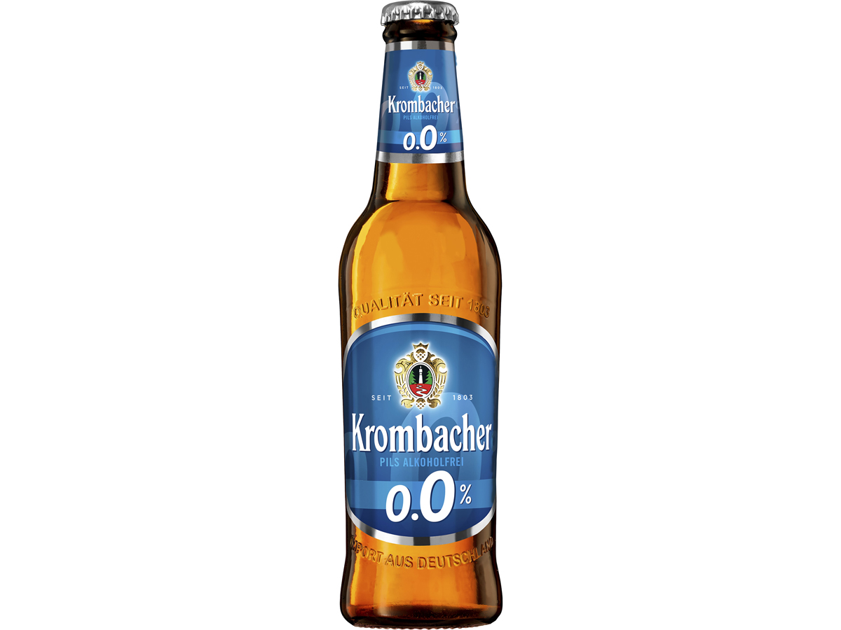 фото Безалкогольное пиво krombacher alkoholfrei светлое фильтрованное пастеризованное 0,5 л