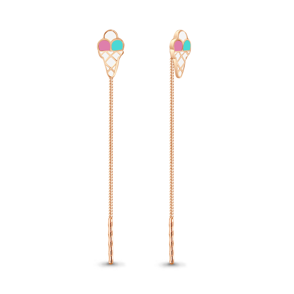 

Серьги из серебра с эмалью Aquamarine 33962_925_з, 33962_925_з
