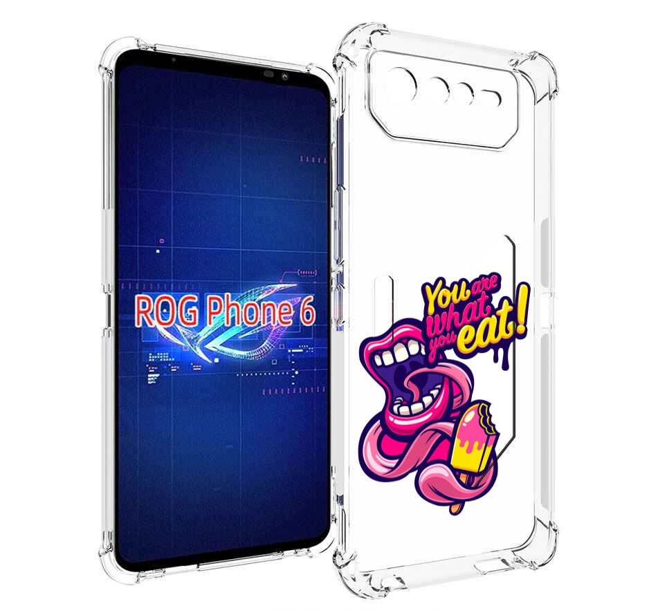 

Чехол MyPads ты-то-что-ты-ешь для Asus ROG Phone 6, Прозрачный, Tocco