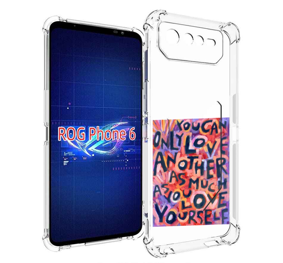 

Чехол MyPads ты-можешь-только-любить для Asus ROG Phone 6, Прозрачный, Tocco