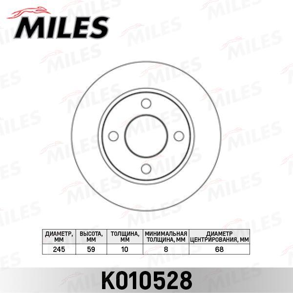 

Тормозной диск Miles K010528