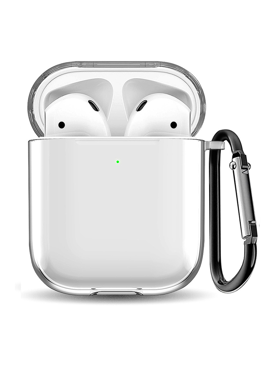 

Силиконовый чехол для Apple Airpods 1/2, Прозрачный, 200160245