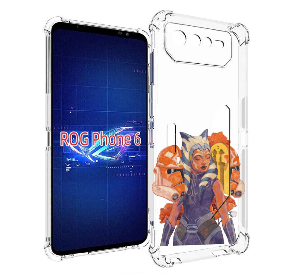 

Чехол MyPads тогрута-асока-тано для Asus ROG Phone 6, Прозрачный, Tocco