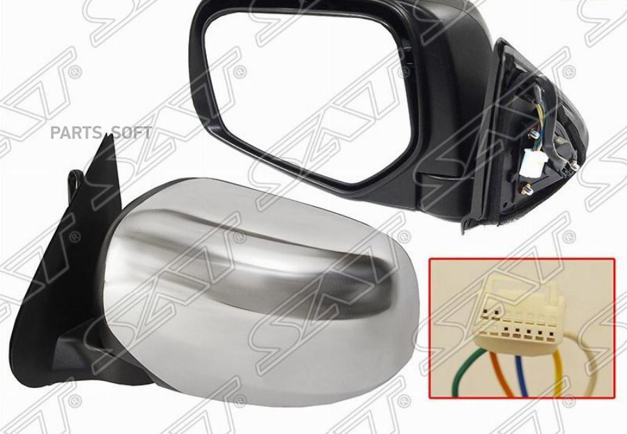 

SAT Зеркало MITSUBISHI L200/TRITON 15- LH - хром, регулировка, складывание, STMB94940A2