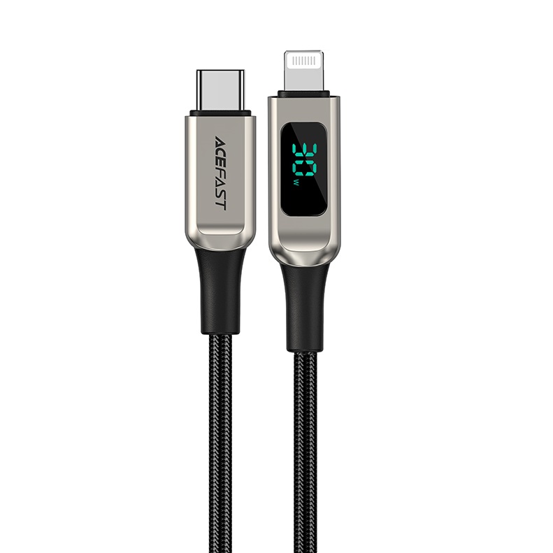 Кабель USB Type C - Lightning Acefast C6-01 1.2 м серебристый