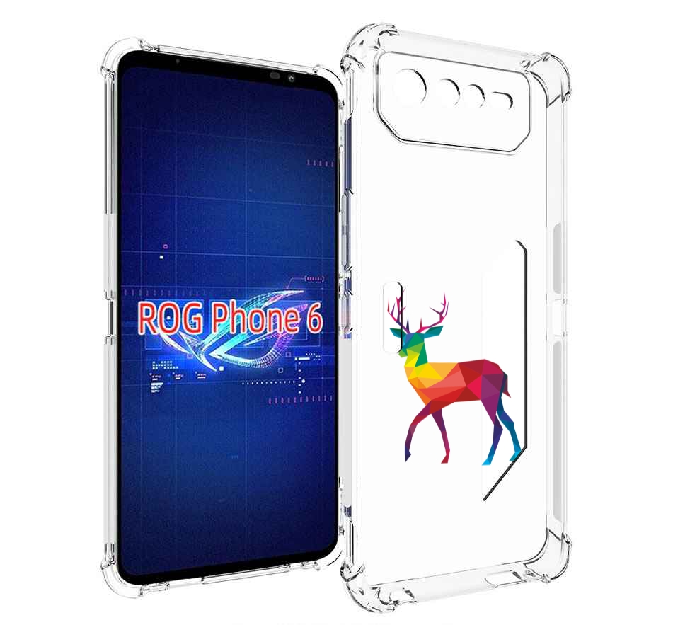 

Чехол MyPads геометрический олень для Asus ROG Phone 6, Прозрачный, Tocco