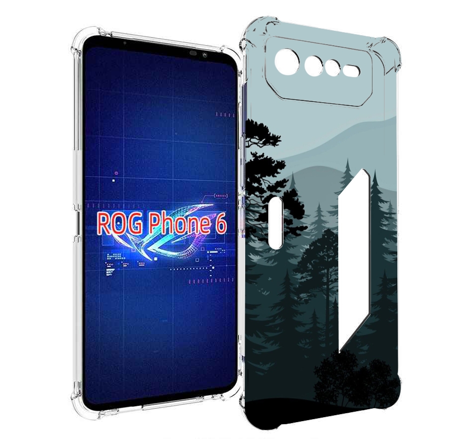 

Чехол MyPads темный лесочек для Asus ROG Phone 6, Прозрачный, Tocco