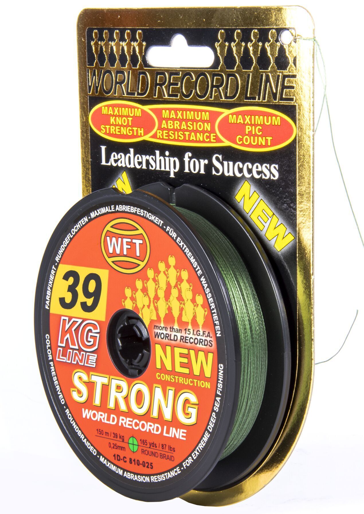 Рыболовная леска WFT Kg Strong 150 м, 0.25 мм Green