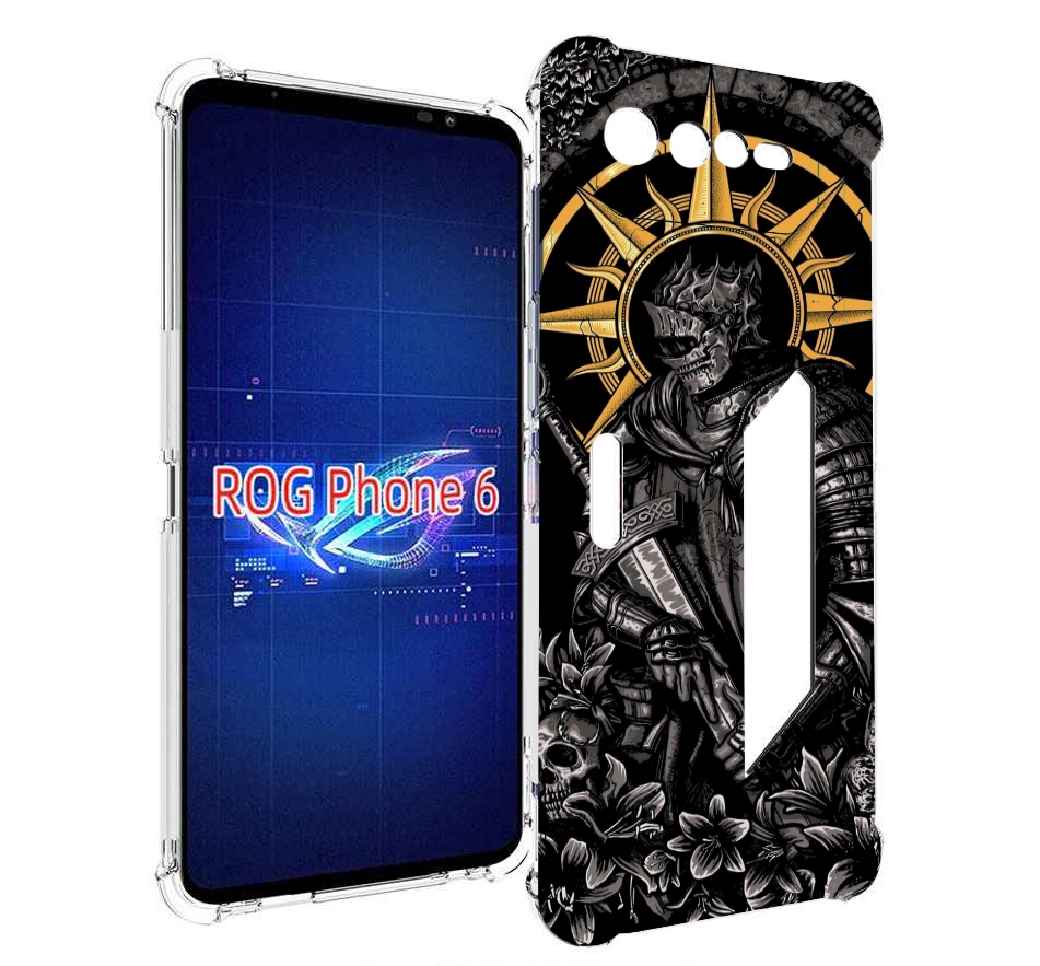 

Чехол MyPads темный железный рыцарь для Asus ROG Phone 6, Прозрачный, Tocco
