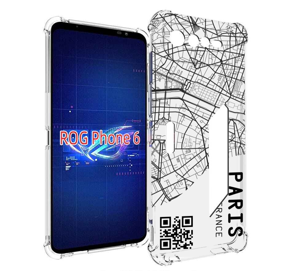 

Чехол MyPads схема-париж для Asus ROG Phone 6, Прозрачный, Tocco