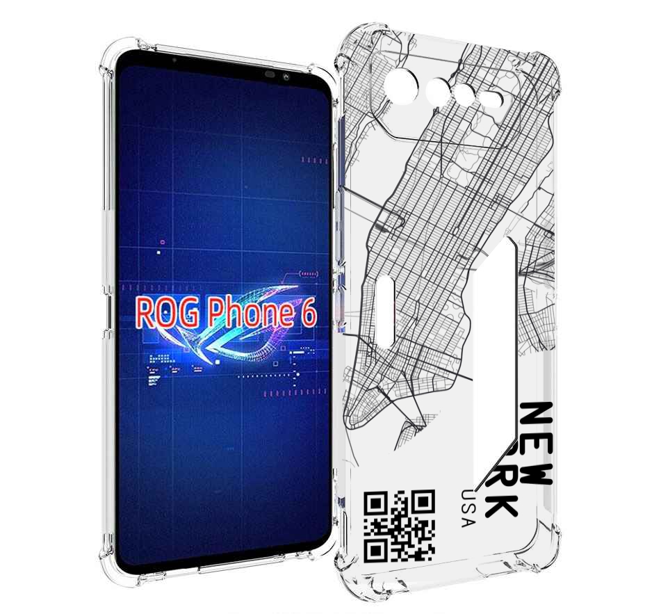

Чехол MyPads схема-нью-йорк для Asus ROG Phone 6, Прозрачный, Tocco
