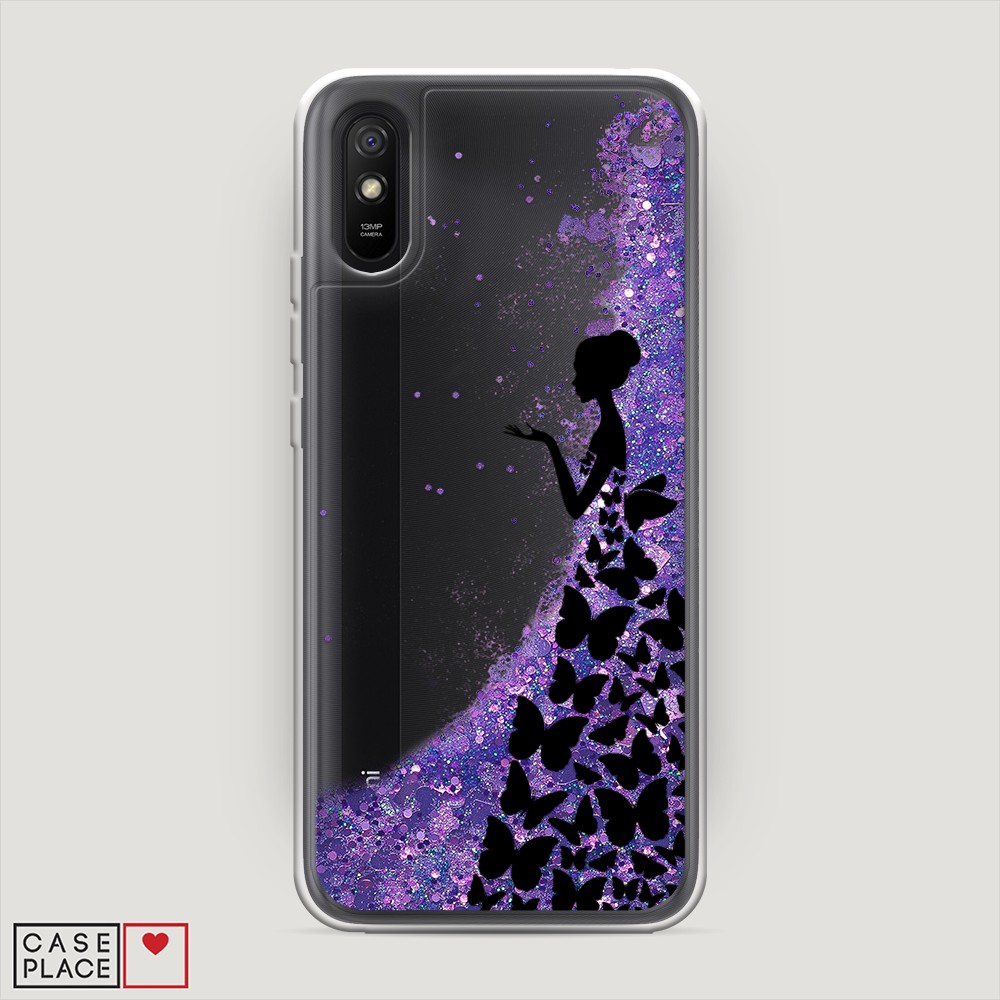

Чехол Awog на Xiaomi Redmi 9A "Дама в бабочках", Разноцветный, 38992-1