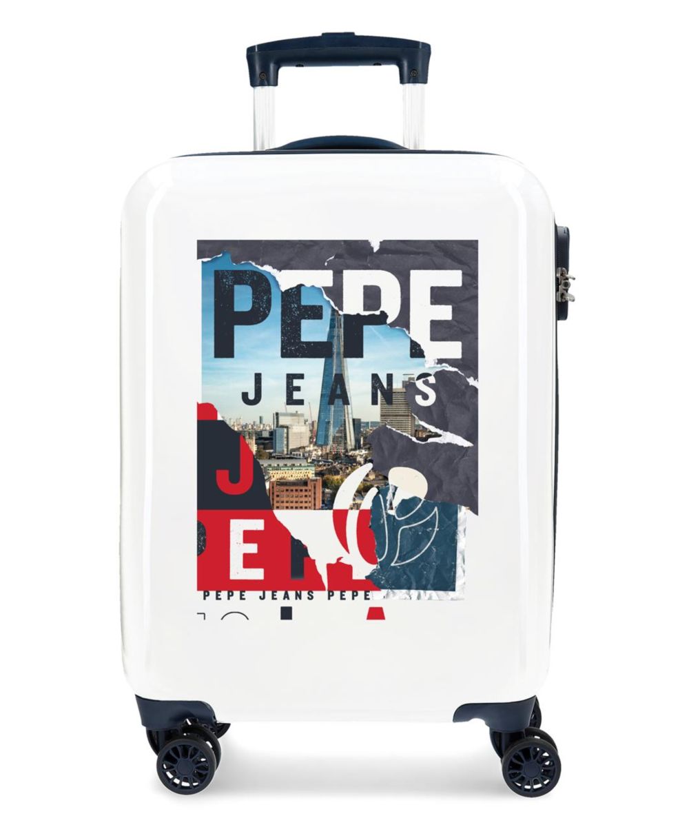 Детский троллей-кейс Pepe Jeans Bags ABS SUITCASE 55CM 4W.PJL DIGITAL 71893 32 белый