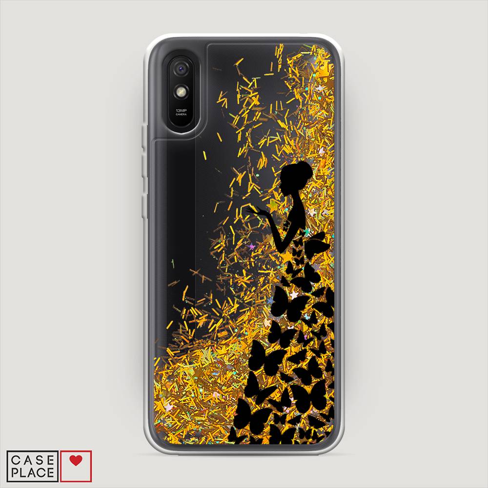 

Чехол Awog на Xiaomi Redmi 9A "Дама в бабочках", Разноцветный, 38990-1