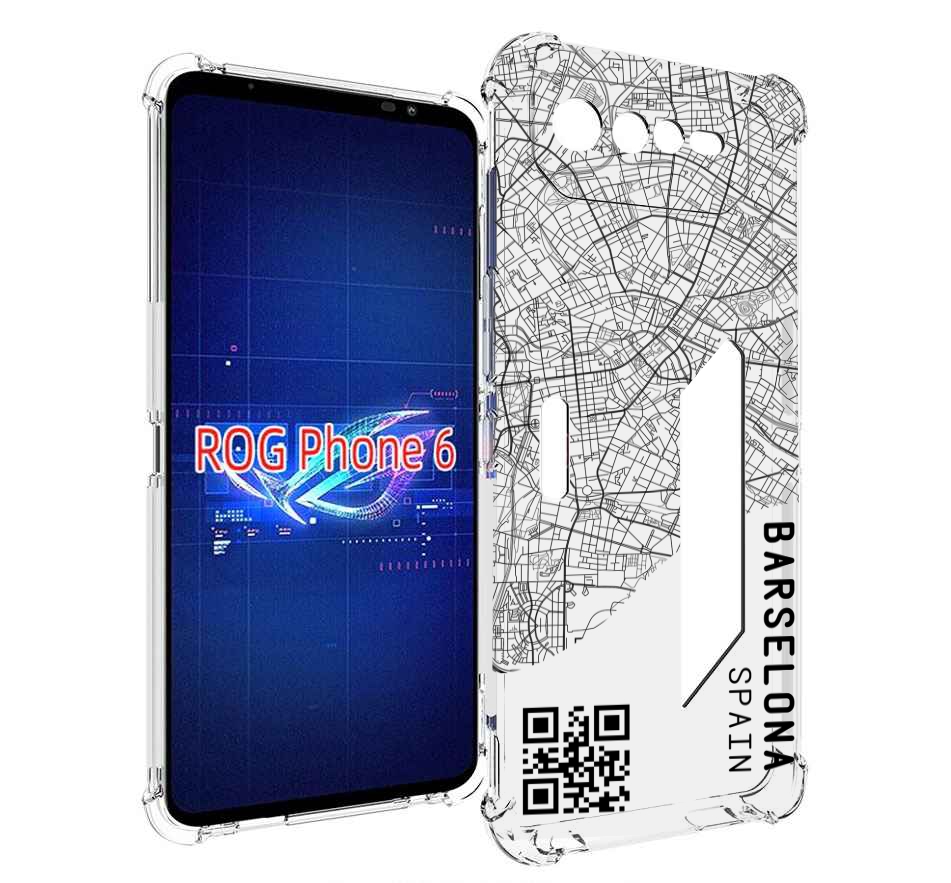 

Чехол MyPads схема-барселона для Asus ROG Phone 6, Прозрачный, Tocco