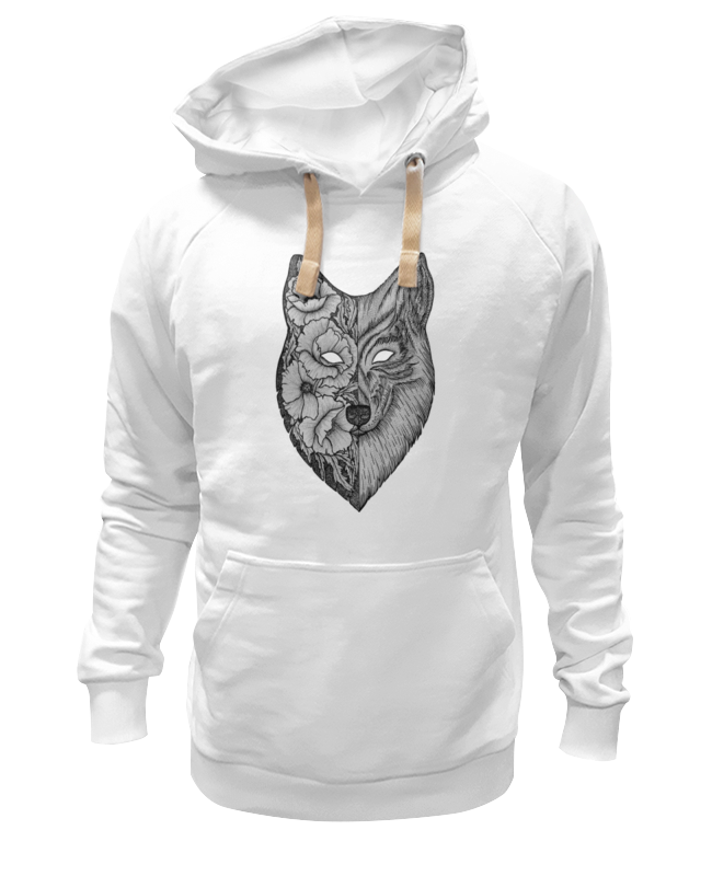 

Худи унисекс Printio Волк (wolf) белое 2XL, Белый, Волк (wolf)