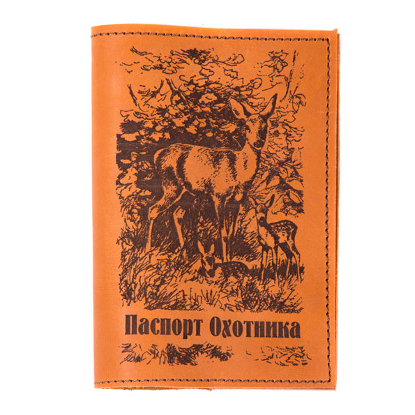 Обложка для паспорта унисекс ЗНАКИ Р00138, светло-коричневый
