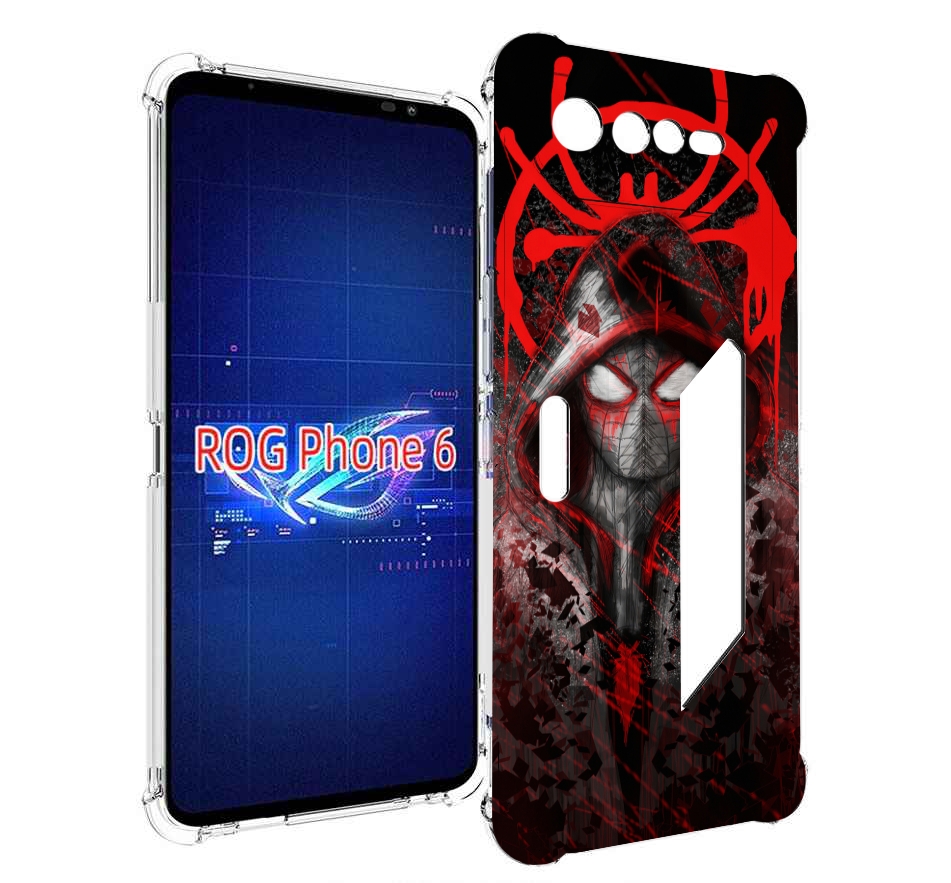 

Чехол MyPads страшный человек паук мужской для Asus ROG Phone 6, Прозрачный, Tocco