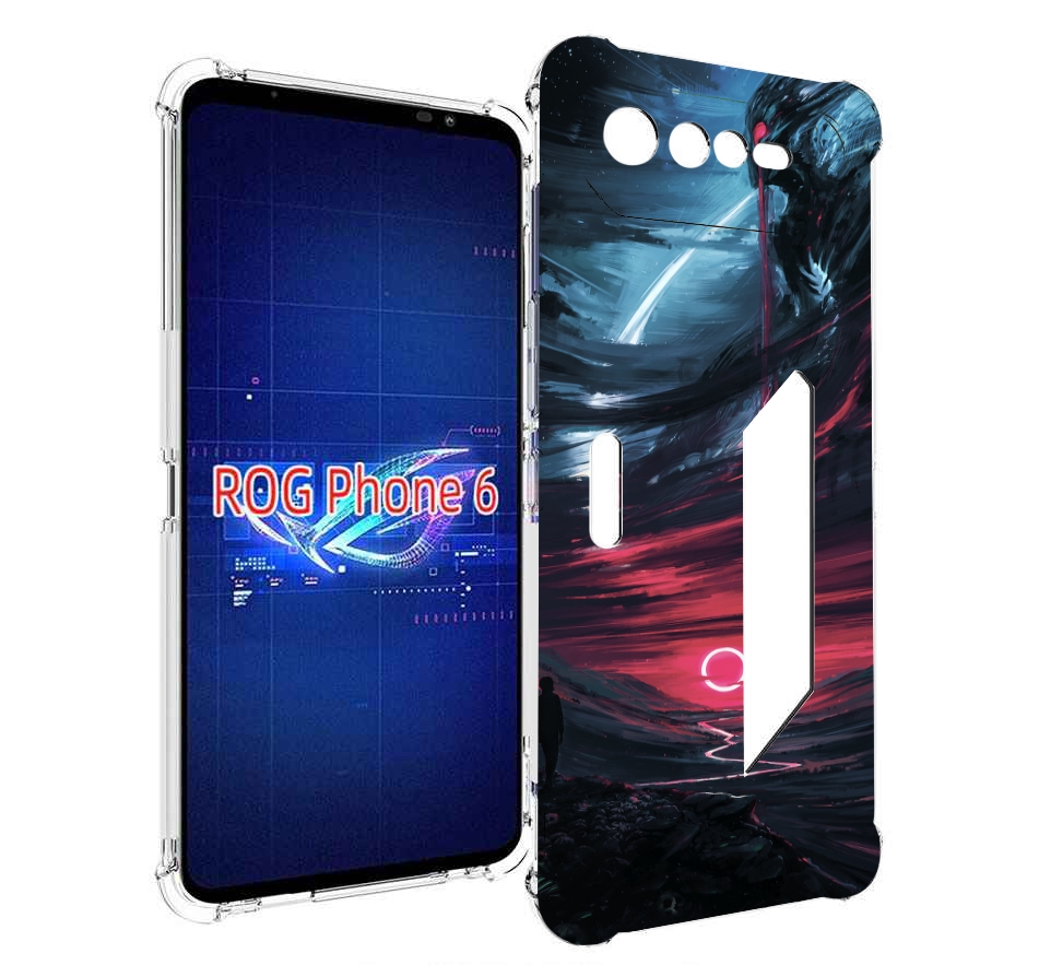 

Чехол MyPads страшный мир для Asus ROG Phone 6, Прозрачный, Tocco