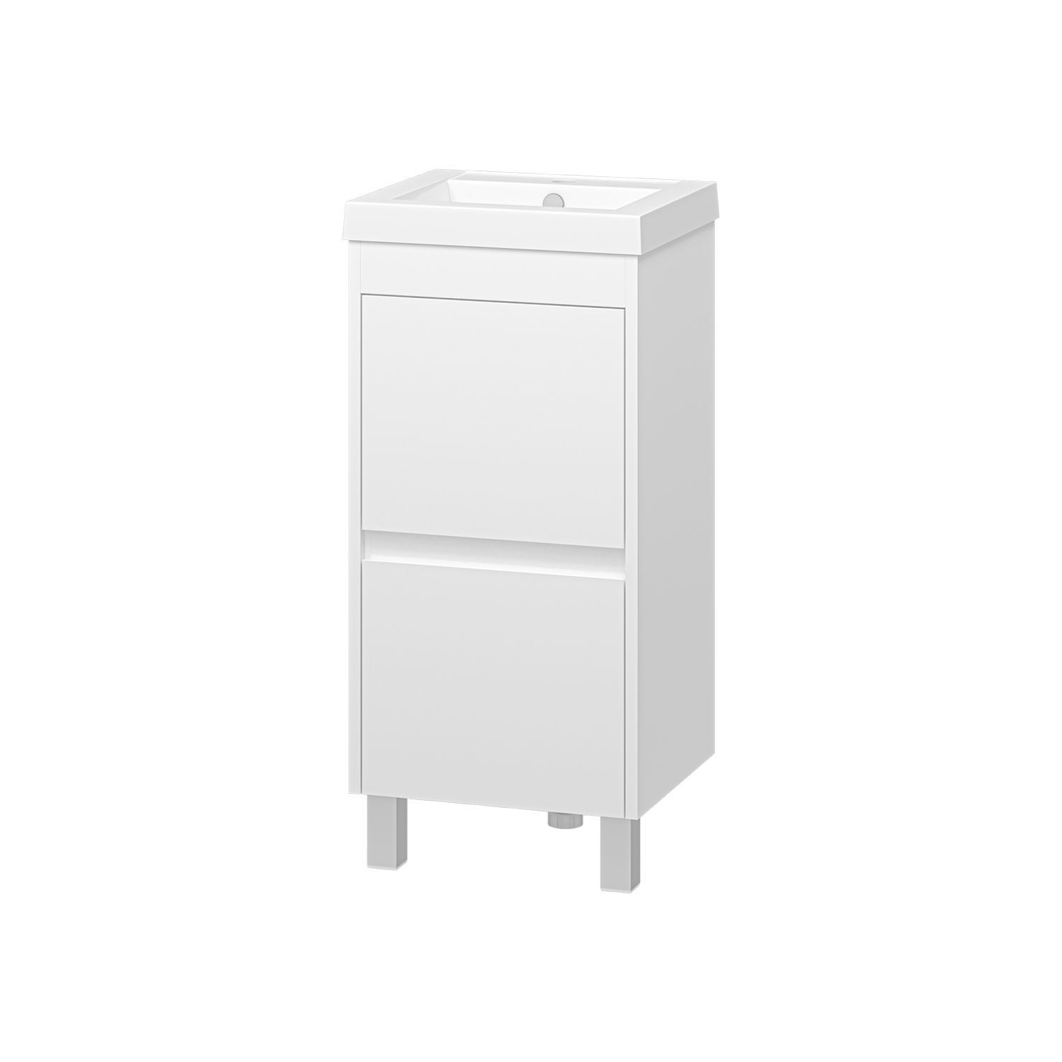 

Тумба с раковиной Misty Алиса 40 с 1 ящ., Белый, 67