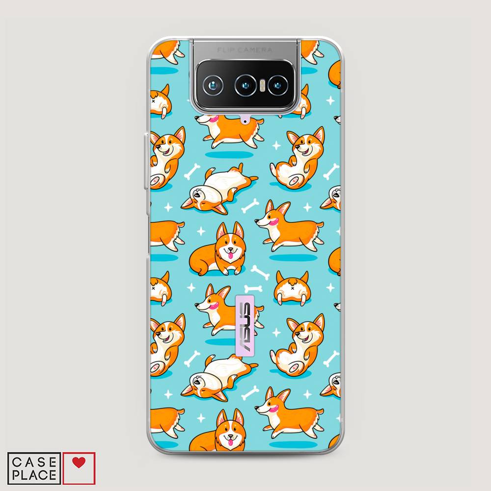 

Чехол Awog на Asus Zenfone 7 ZS670KS "Веселые корги", Коричневый, 44050-2
