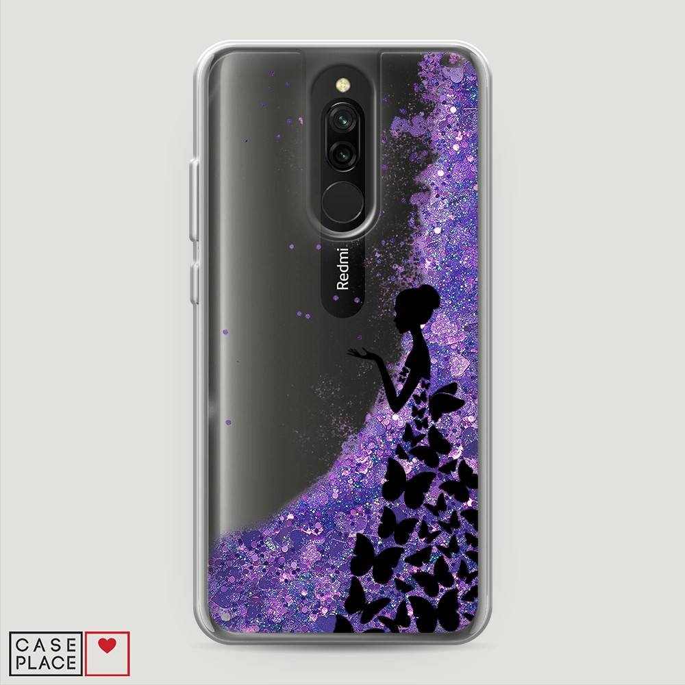 

Чехол Awog на Xiaomi Redmi 8 "Дама в бабочках", Разноцветный, 37192-1