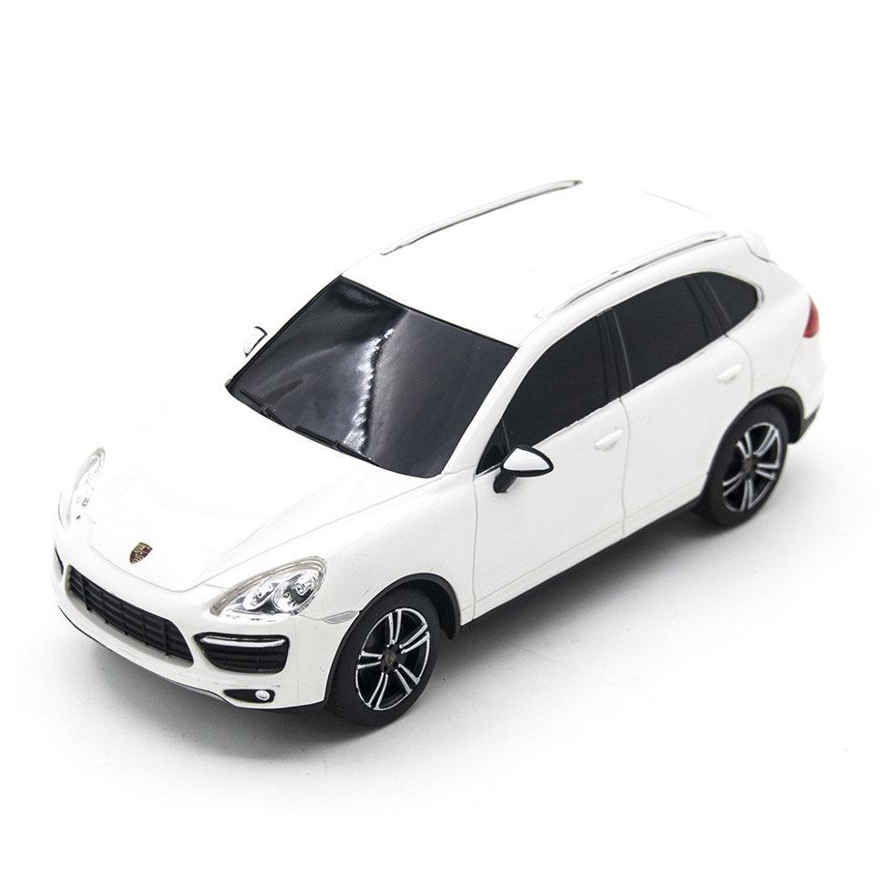 фото Rastar машина на радиоуправлении 27mhz porsche cayenne turbo, цвет белый, 1:24