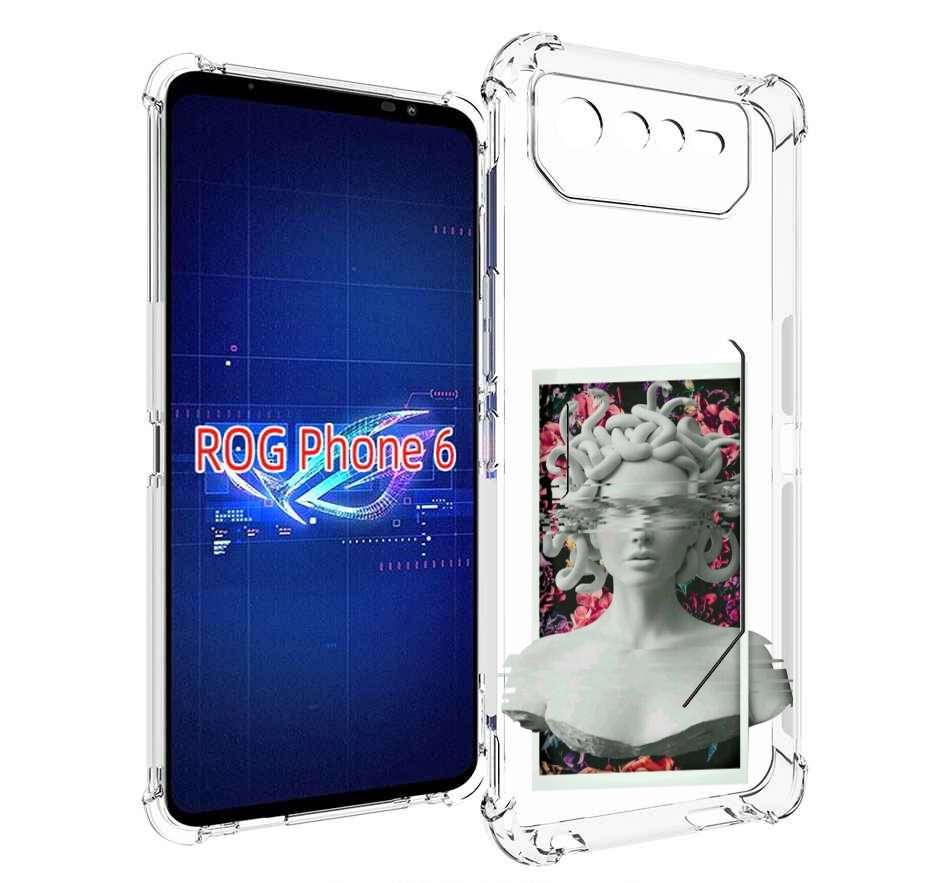 

Чехол MyPads статуя-медузы для Asus ROG Phone 6, Прозрачный, Tocco