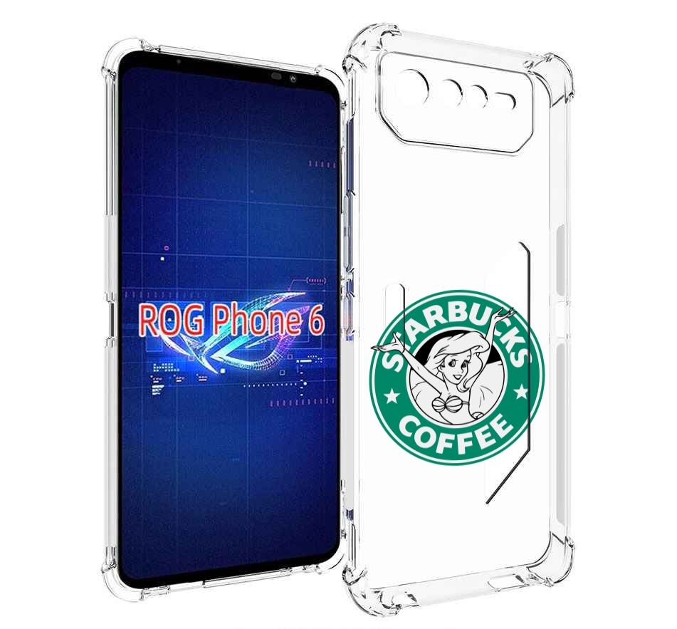 

Чехол MyPads старбакс-кофее для Asus ROG Phone 6, Прозрачный, Tocco