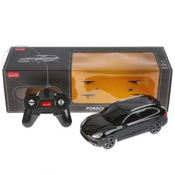 

Rastar Машина на радиоуправлении 27mhz Porsche Cayenne Turbo, цвет черный, 1:24