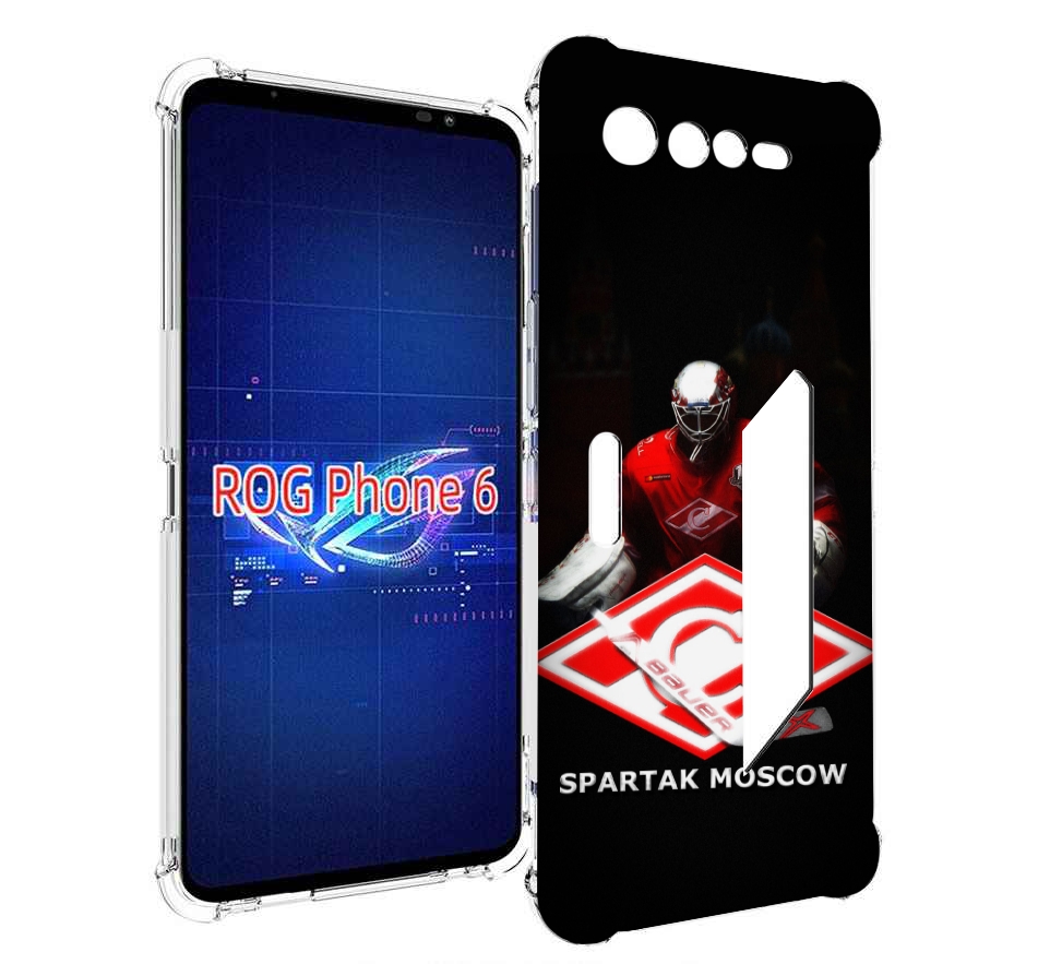 

Чехол MyPads спартак хоккеи мужской для Asus ROG Phone 6, Прозрачный, Tocco