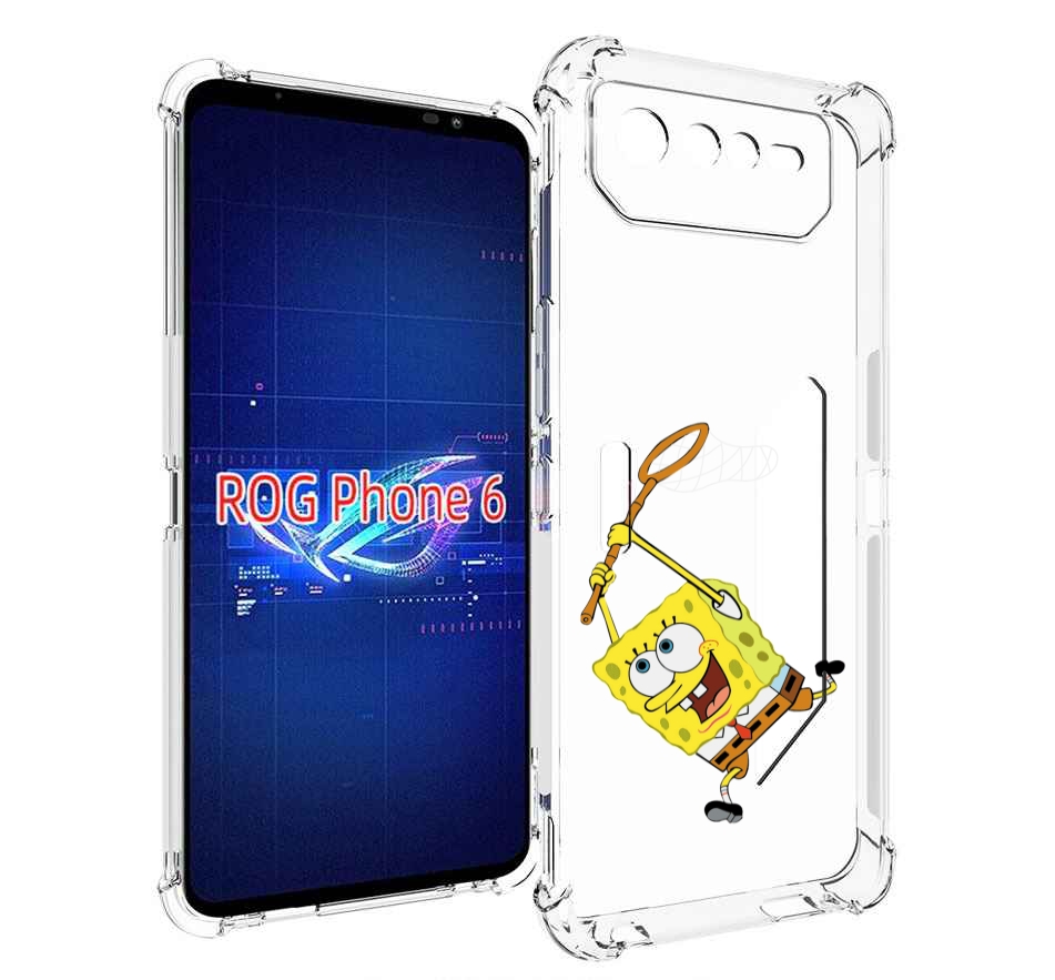 

Чехол MyPads спанчбоб-с-сочком для Asus ROG Phone 6, Прозрачный, Tocco