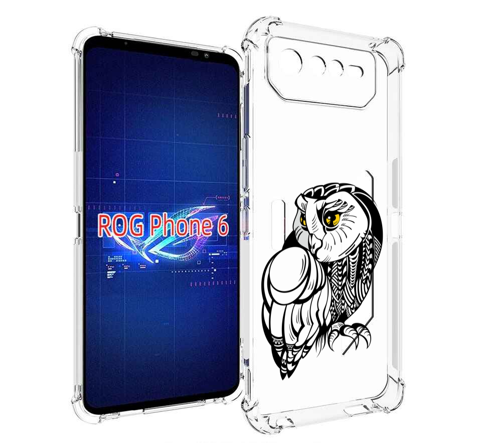 

Чехол MyPads сова-красотка для Asus ROG Phone 6, Прозрачный, Tocco