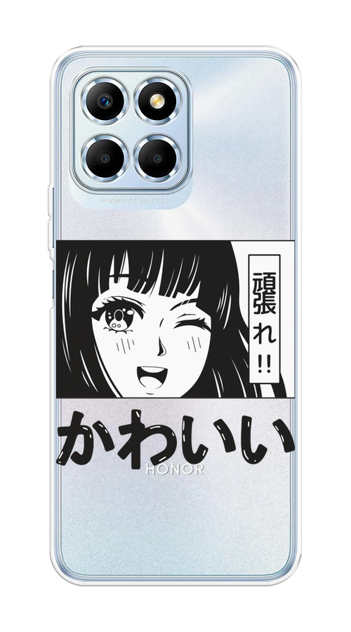

Чехол на Huawei Honor X6/X6s "Cute anime girl", Черный;серый;прозрачный;белый, 6109550-1