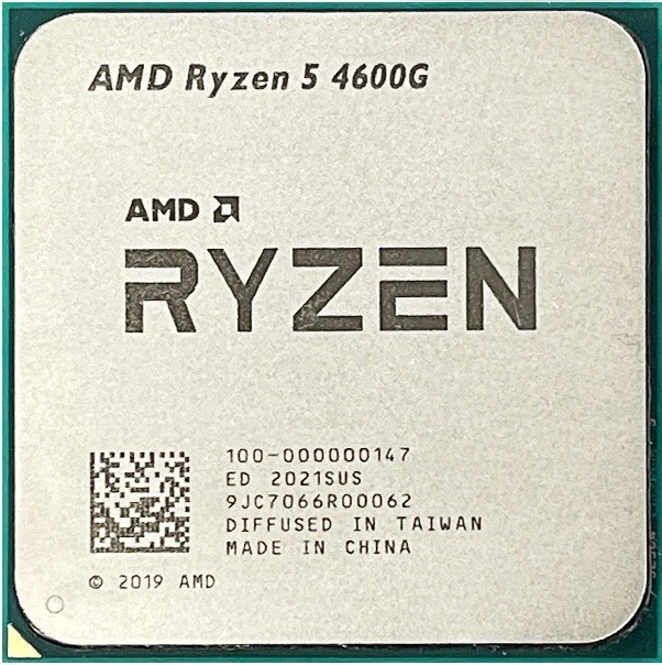 

Процессор AMD Ryzen 5 4600G OEM, Процессор RYZEN X6 R5-4600G SAM4 65W 3700 100-000000147 AMD
