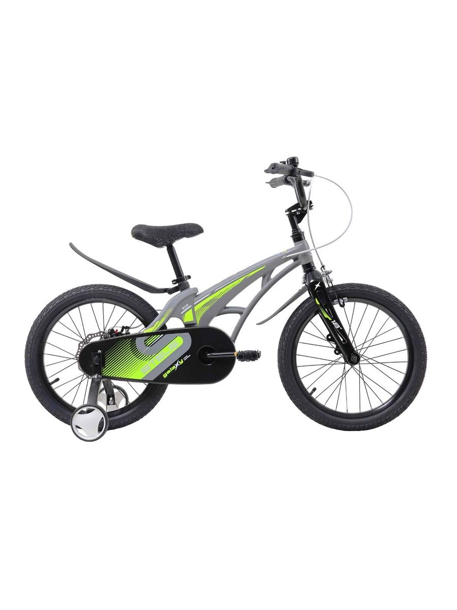Велосипед детский STELS 18 Galaxy V010 2021 года, серый горный велосипед stels navigator 930 md 29 v010 год 2023 серебристый зеленый ростовка 20 5