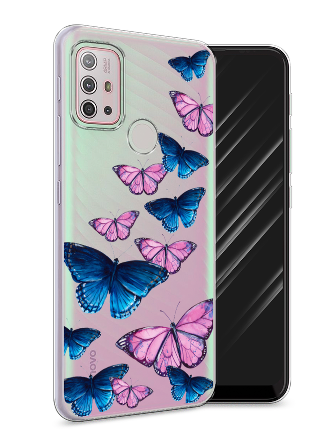 

Чехол Awog на Lenovo K13 Note / Леново K13 Note "Полет бабочек", Синий;черный;розовый, 112950-2
