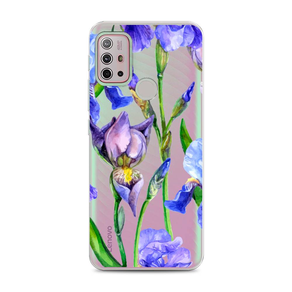фото Чехол awog "синие ирисы" для lenovo k13 note