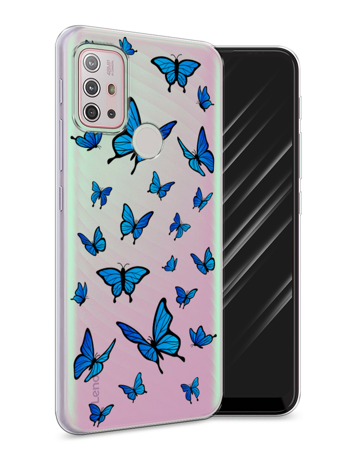 

Чехол Awog на Lenovo K13 Note / Леново K13 Note "Синие бабочки", Синий;белый, 112950-1
